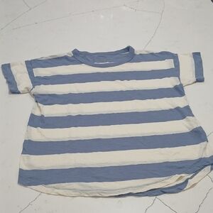 Madewell Blue Knit Top Sz Small Gentle Used